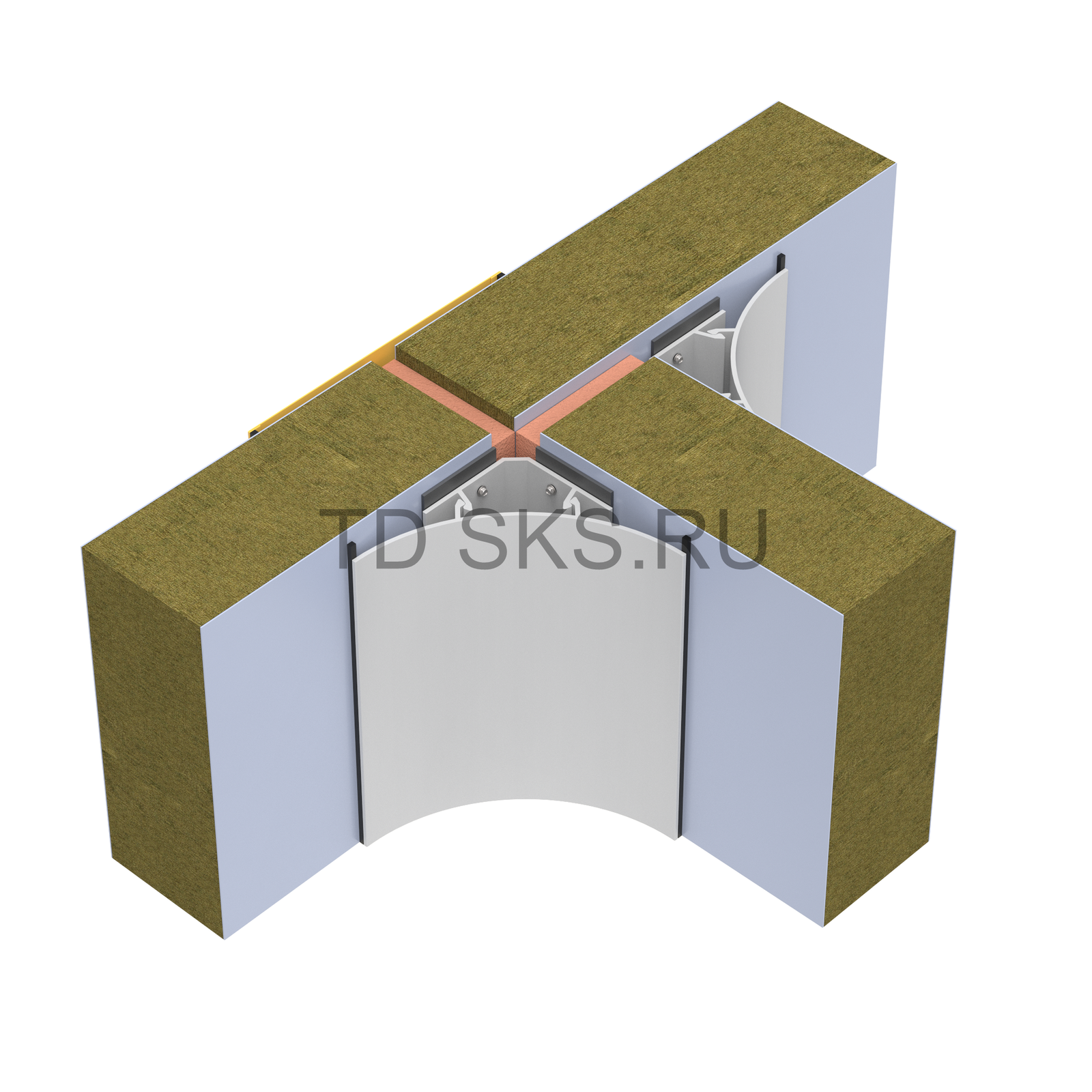 Скругляющий Профиль-плинтус DAARTS DS 100 детализация